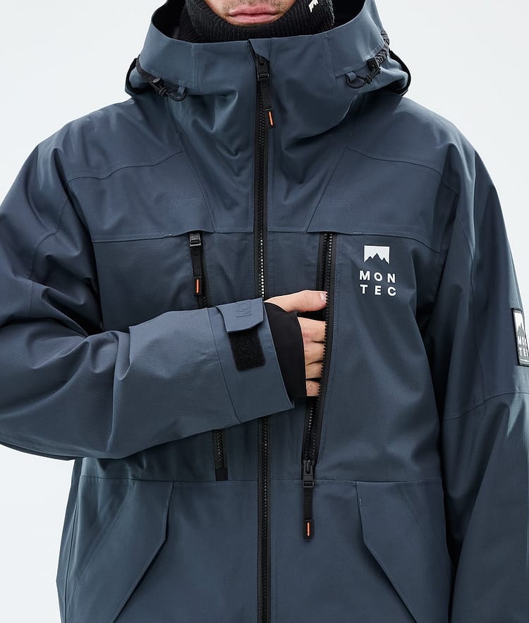 Montec Sentinel Snowboardjacke Herren Metal Blue, Image 8 of 9