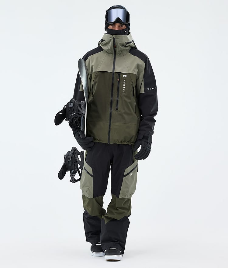 Montec Oracle Snowboardjacke Herren Greenish/Black/Olive Green, Image 2 of 9
