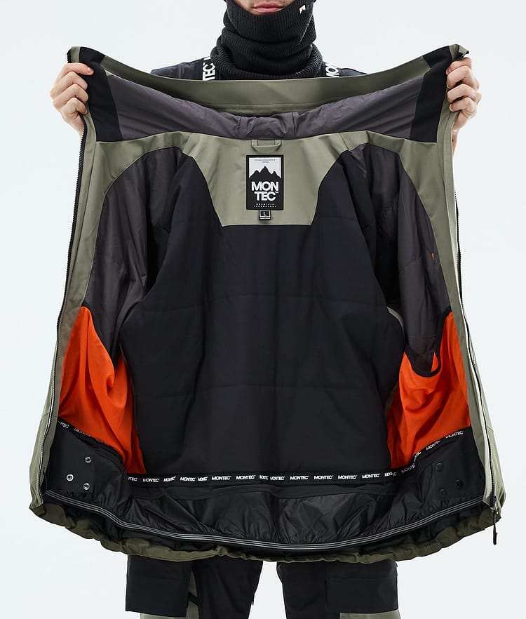 Montec Oracle Snowboardjacke Herren Greenish/Black/Olive Green, Image 9 of 9