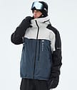 Montec Oracle Snowboardjacke Herren Light Grey/Black/Metal Blue