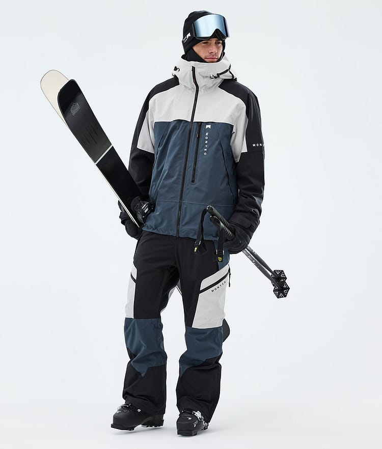 Montec Oracle Skijacke Herren Light Grey/Black/Metal Blue, Image 2 of 9