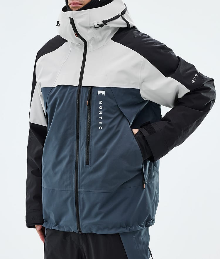 Montec Oracle Snowboardjacke Herren Light Grey/Black/Metal Blue, Image 7 of 9