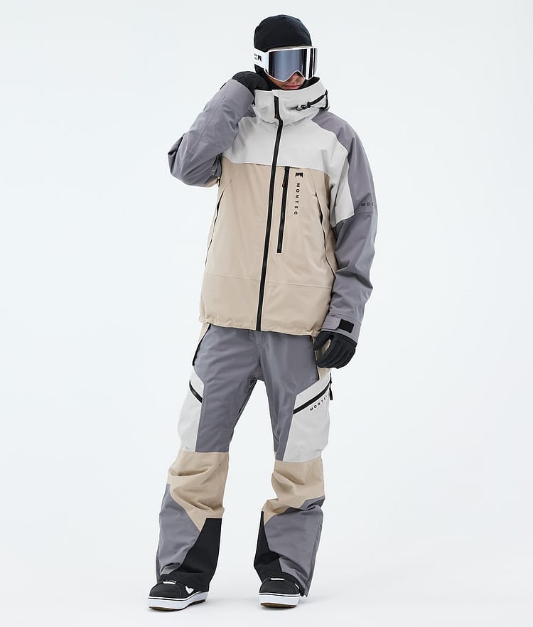 Montec Oracle Snowboardjacke Herren Light Grey/Light Pearl/Sand, Image 2 of 9