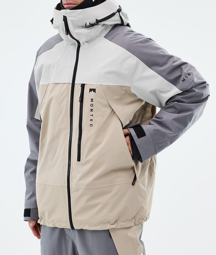 Montec Oracle Snowboardjacke Herren Light Grey/Light Pearl/Sand, Image 7 of 9