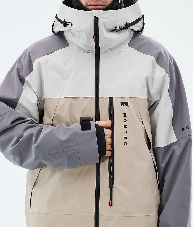 Montec Oracle Snowboardjacke Herren Light Grey/Light Pearl/Sand, Image 8 of 9