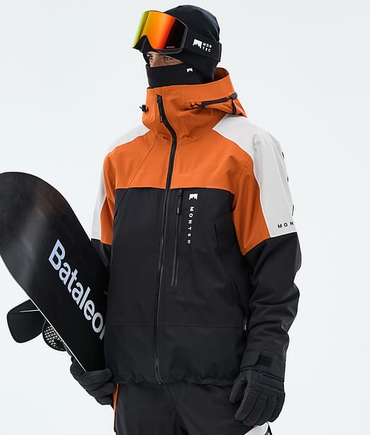 Montec Oracle Snowboardjacke Herren Burned Orange/Light Grey/Black