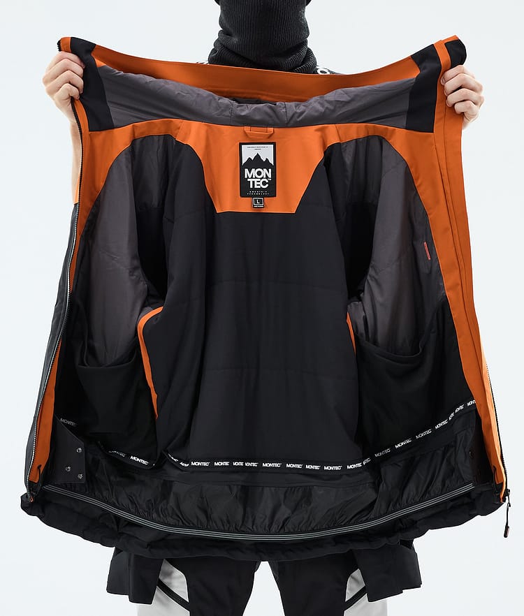 Montec Oracle Snowboardjacke Herren Burned Orange/Light Grey/Black, Image 9 of 9
