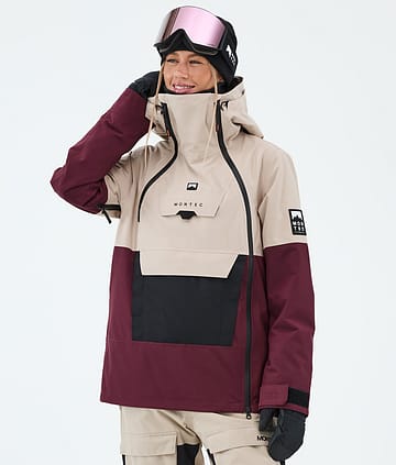 Montec Doom W Snowboardjacke Sand/Black/Burgundy