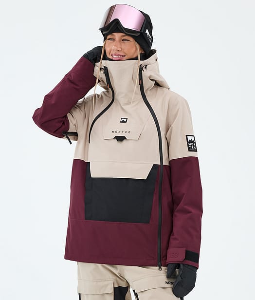 Montec Doom W Snowboardjacke Damen Sand/Black/Burgundy