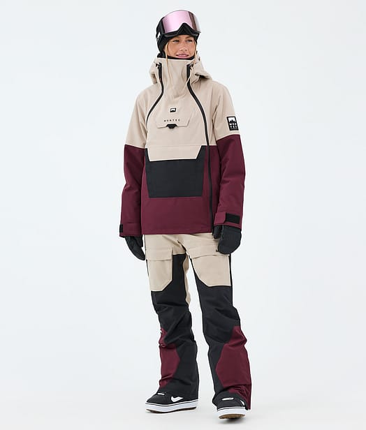 Montec Doom W Snowboard Outfit Sand/Black/Burgundy