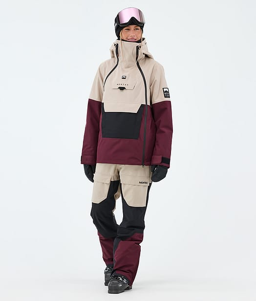 Montec Doom W Ski Outfit Sand/Black/Burgundy