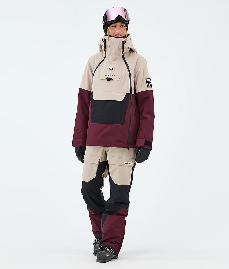 Montec Doom W Skijacke Damen Sand/Black/Burgundy, Image 2 of 10