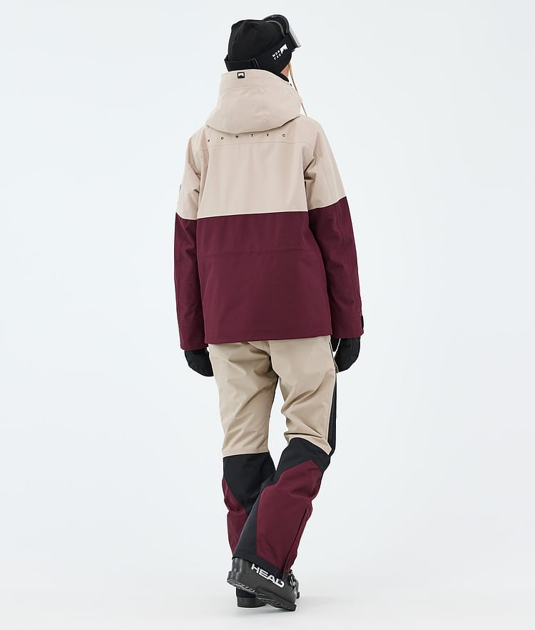Montec Doom W Skijacke Damen Sand/Black/Burgundy, Image 3 of 10