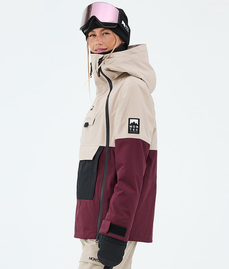 Montec Doom W Snowboardjacke Damen Sand/Black/Burgundy, Bild 5 von 10
