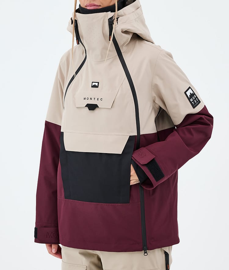Montec Doom W Skijacke Damen Sand/Black/Burgundy, Image 7 of 10