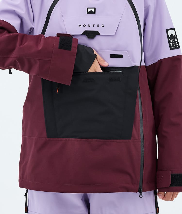 Montec Doom W Snowboardjacke Damen Faded Violet/Black/Burgundy, Image 8 of 10