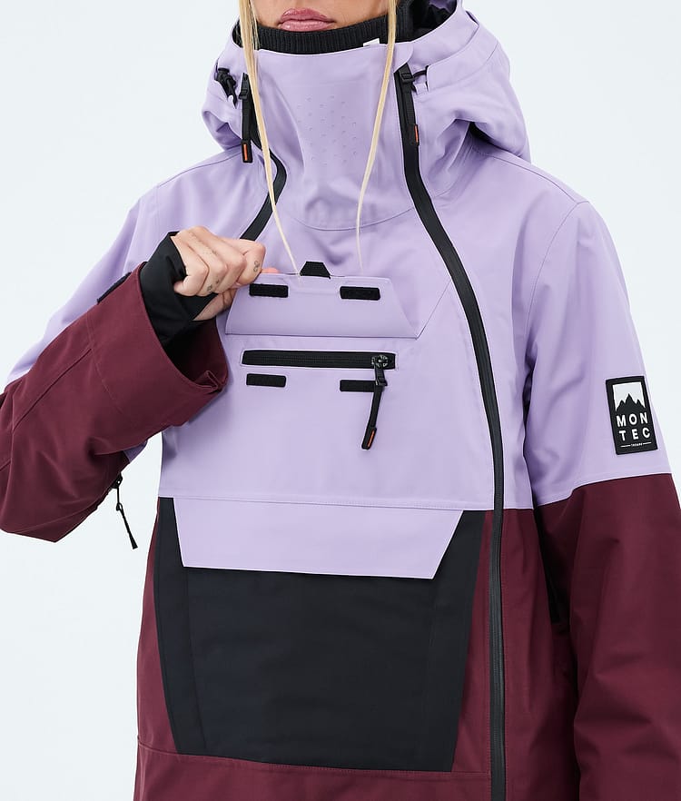 Montec Doom W Skijacke Damen Faded Violet/Black/Burgundy, Image 9 of 10