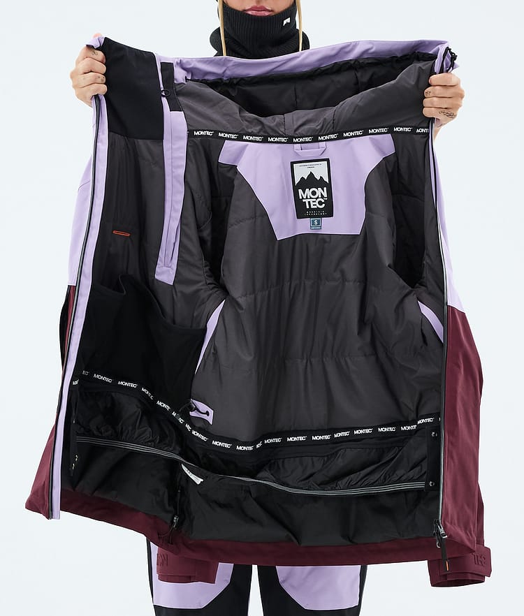 Montec Doom W Skijacke Damen Faded Violet/Black/Burgundy, Image 10 of 10