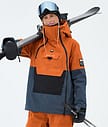 Montec Doom W Skijacke Damen Burned Orange/Black/Metal Blue