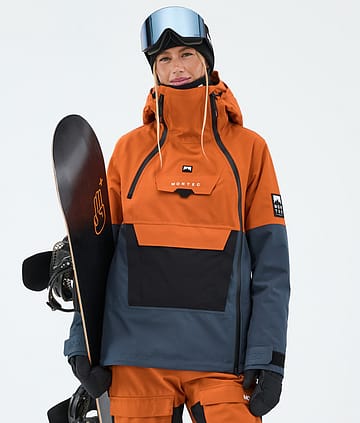 Montec Doom W Snowboardjacke Burned Orange/Black/Metal Blue