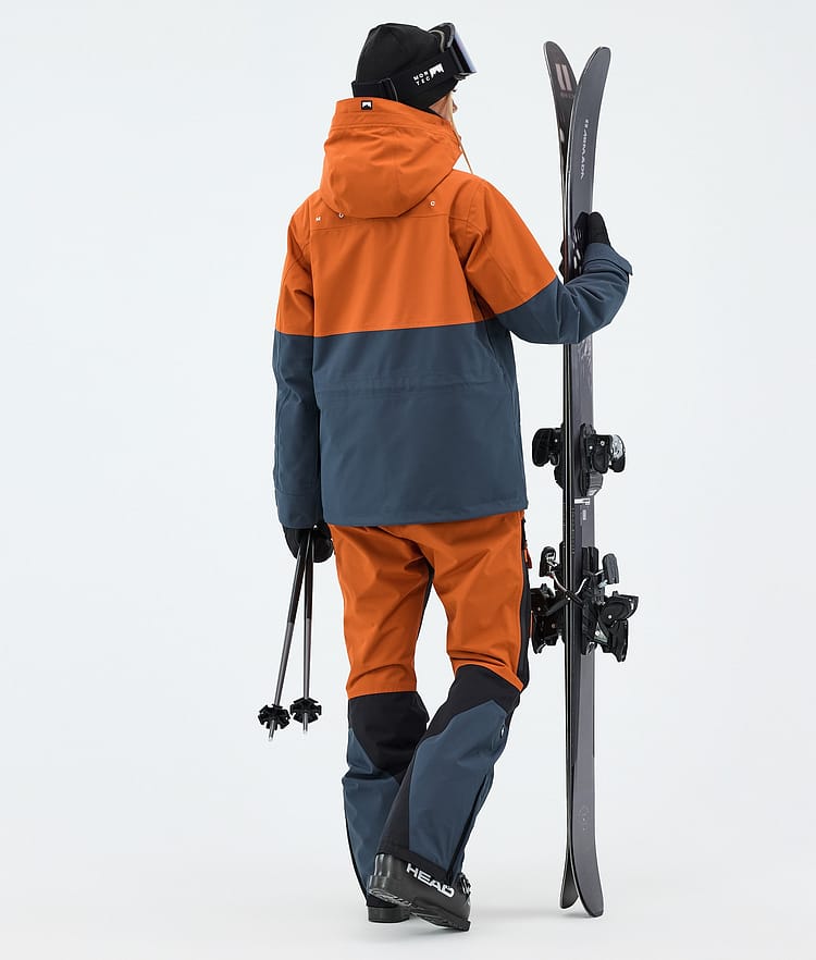 Montec Doom W Skijacke Damen Burned Orange/Black/Metal Blue, Image 3 of 10