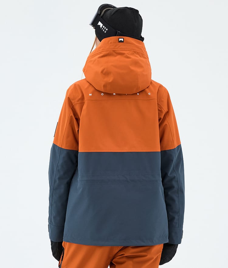 Montec Doom W Skijacke Damen Burned Orange/Black/Metal Blue, Image 6 of 10