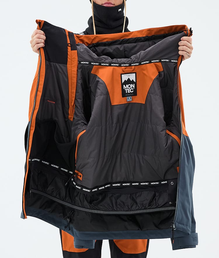 Montec Doom W Skijacke Damen Burned Orange/Black/Metal Blue, Image 10 of 10