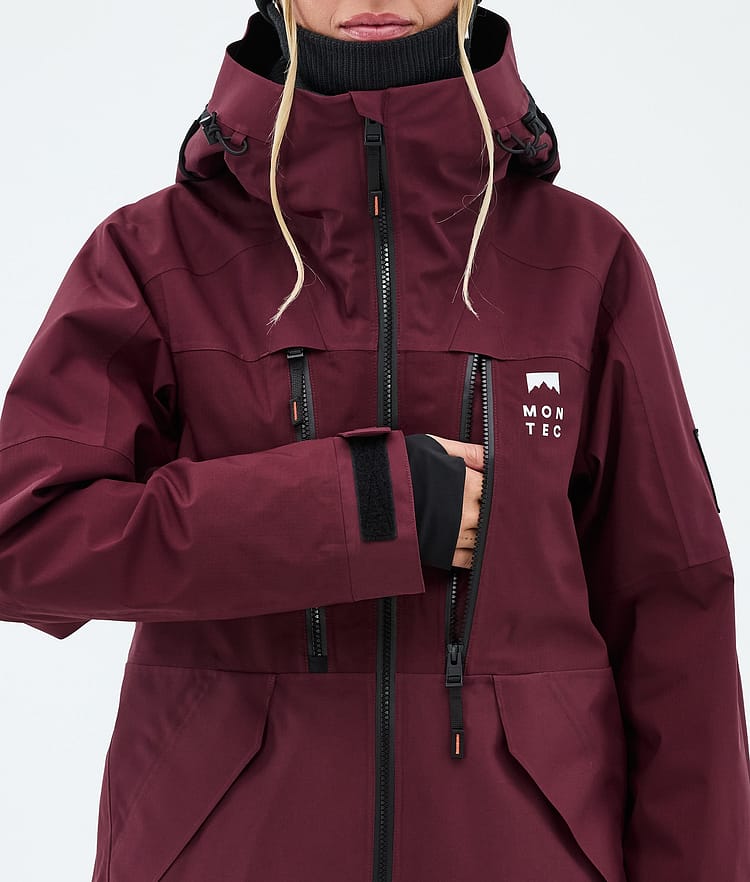 Montec Sentinel W Snowboardjacke Damen Burgundy, Image 8 of 9