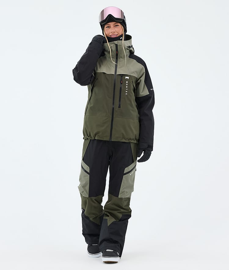 Montec Oracle W Snowboardjacke Damen Greenish/Black/Olive Green, Image 2 of 9