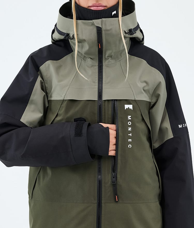 Montec Oracle W Snowboardjacke Damen Greenish/Black/Olive Green, Image 8 of 9