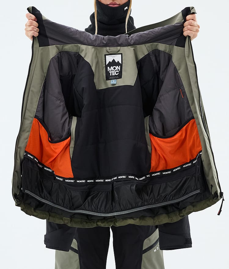 Montec Oracle W Snowboardjacke Damen Greenish/Black/Olive Green, Image 9 of 9