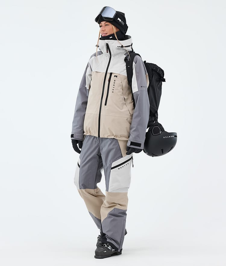 Montec Oracle W Skijacke Damen Light Grey/Light Pearl/Sand, Image 2 of 9