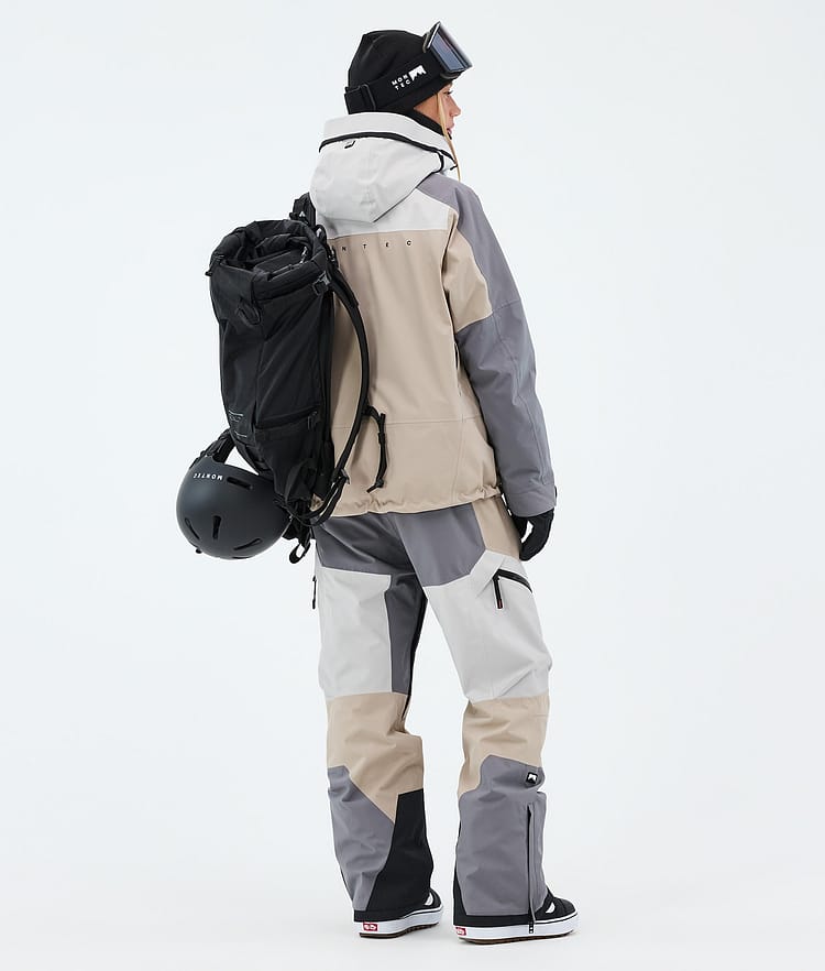 Montec Oracle W Snowboardjacke Damen Light Grey/Light Pearl/Sand, Image 3 of 9