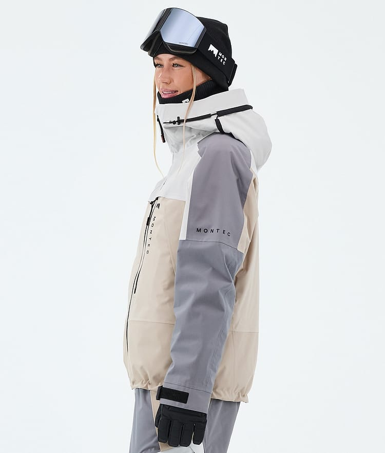Montec Oracle W Snowboardjacke Damen Light Grey/Light Pearl/Sand, Image 5 of 9