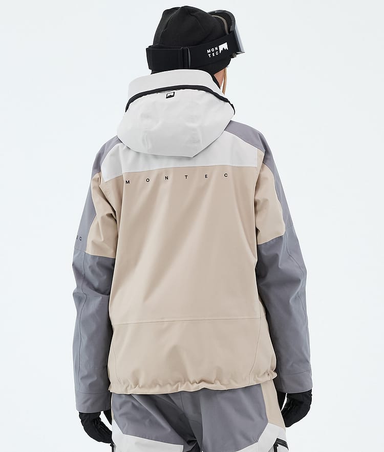 Montec Oracle W Snowboardjacke Damen Light Grey/Light Pearl/Sand, Image 6 of 9