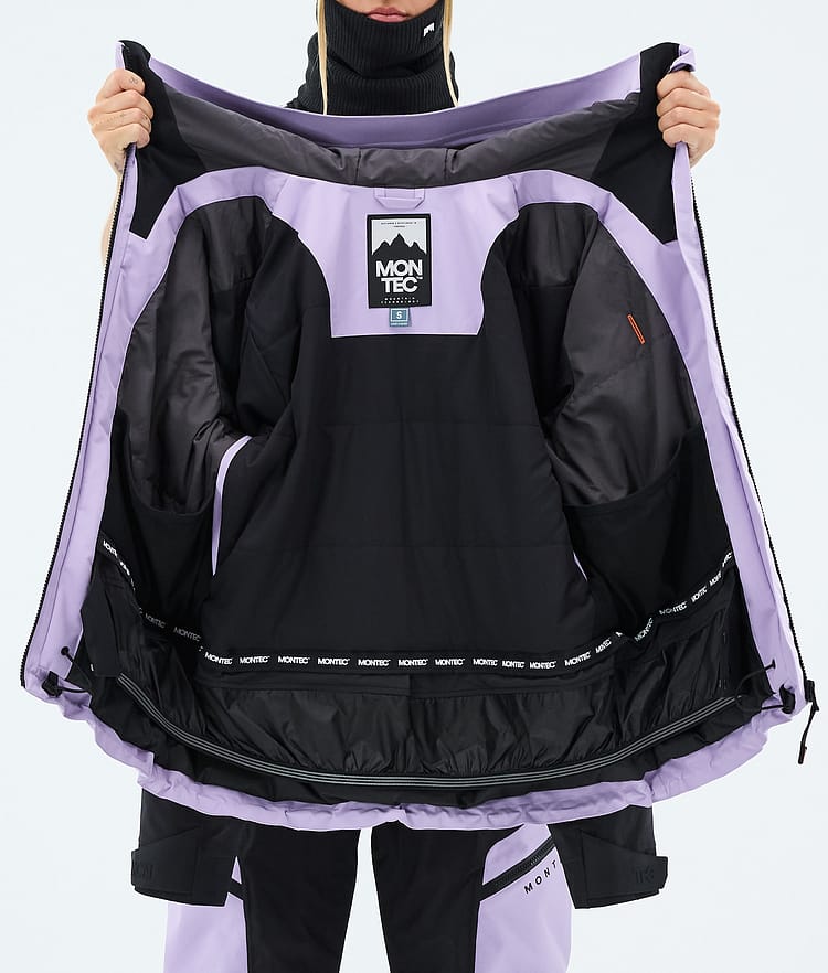 Montec Sentinel W Snowboardjacke Damen Faded Violet/Black, Image 9 of 9