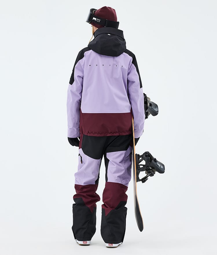 Montec Sentinel W Snowboardjacke Damen Black/Faded Violet/Burgundy, Image 3 of 9