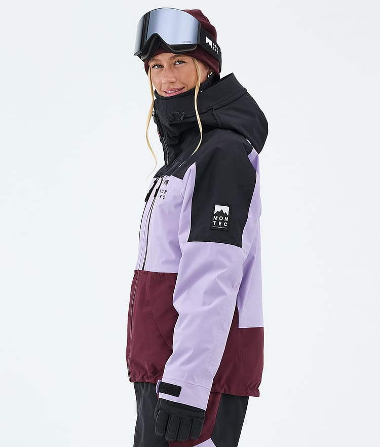 Montec Sentinel W Snowboardjacke Damen Black/Faded Violet/Burgundy, Image 5 of 9