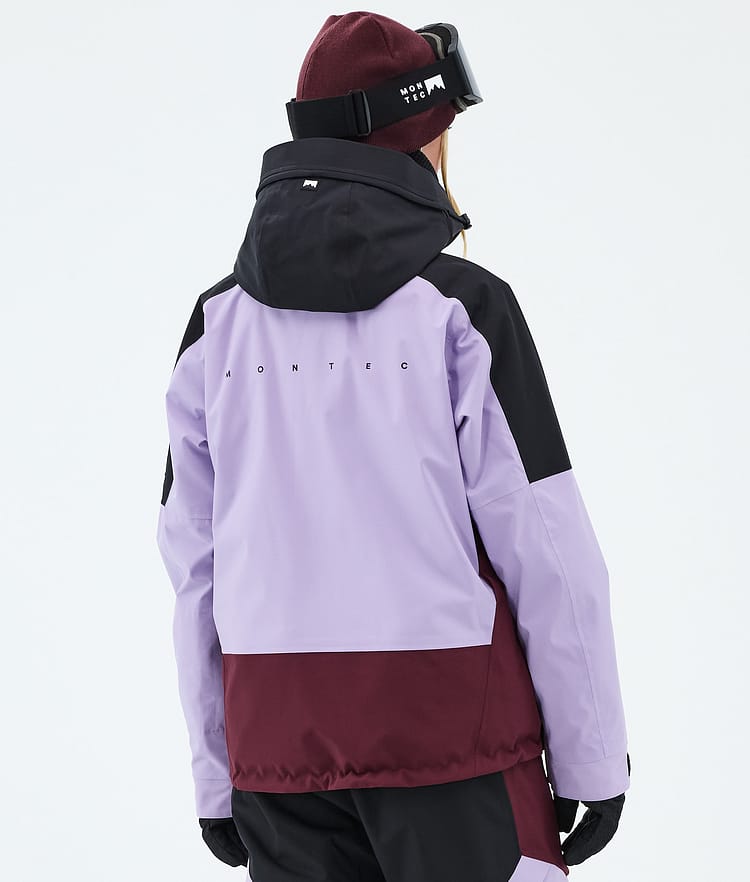 Montec Sentinel W Snowboardjacke Damen Black/Faded Violet/Burgundy, Image 6 of 9
