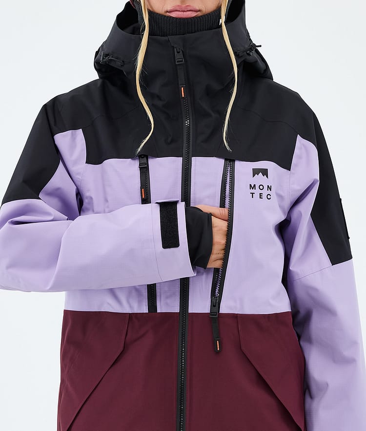 Montec Sentinel W Skijacke Damen Black/Faded Violet/Burgundy, Image 8 of 9