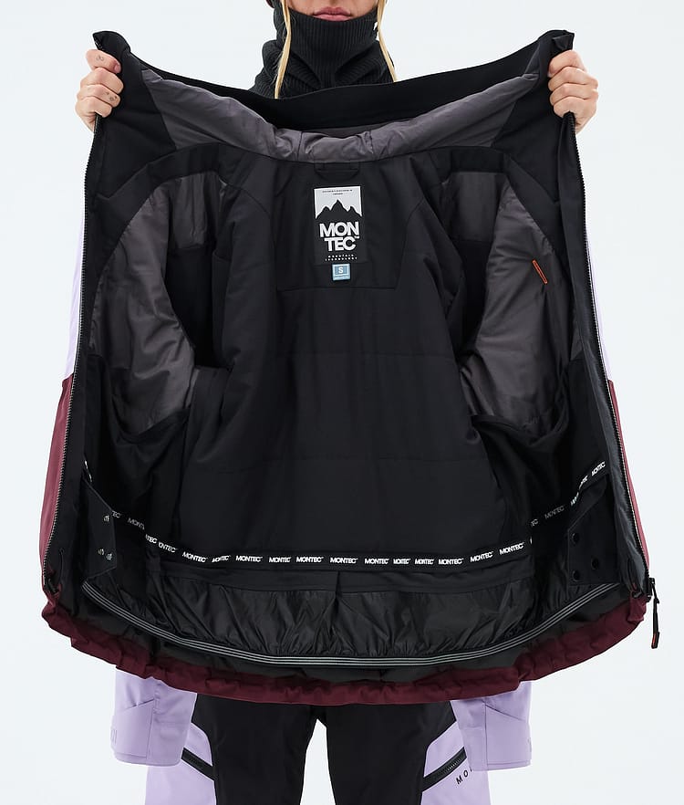 Montec Sentinel W Skijacke Damen Black/Faded Violet/Burgundy, Image 9 of 9