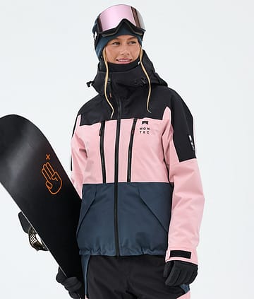 Montec Sentinel W Snowboardjacke Black/Soft Pink/Metal Blue