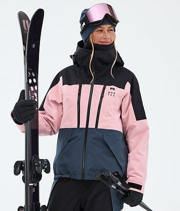 Montec Sentinel W Skijacke Black/Soft Pink/Metal Blue