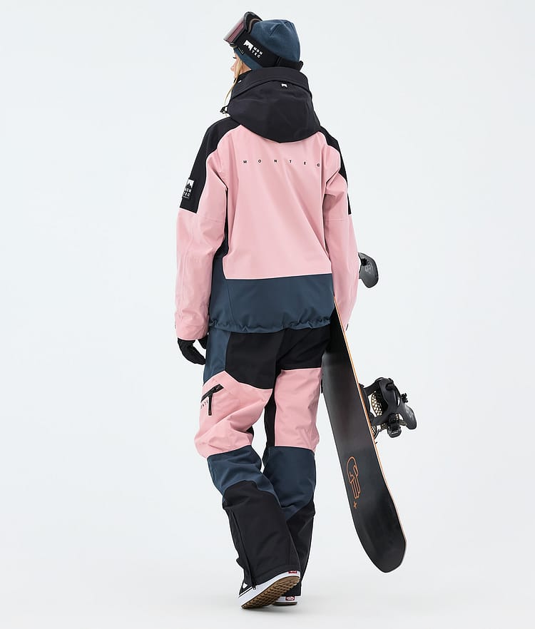 Montec Sentinel W Snowboardjacke Damen Black/Soft Pink/Metal Blue, Image 3 of 9