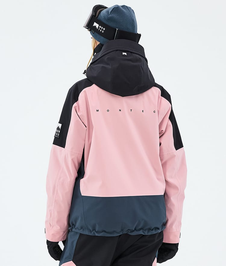 Montec Sentinel W Snowboardjacke Damen Black/Soft Pink/Metal Blue, Image 6 of 9
