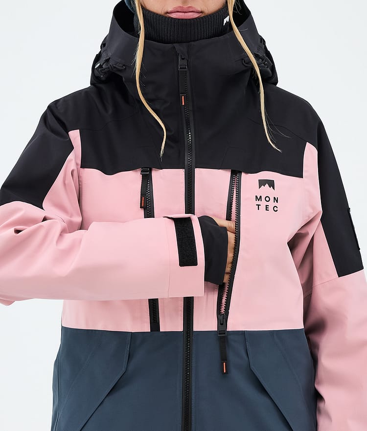 Montec Sentinel W Skijacke Damen Black/Soft Pink/Metal Blue, Image 8 of 9