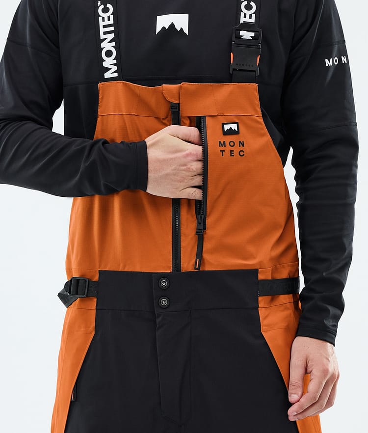 Montec Dozer Snowboardhose Herren Burned Orange/Black, Image 5 of 6