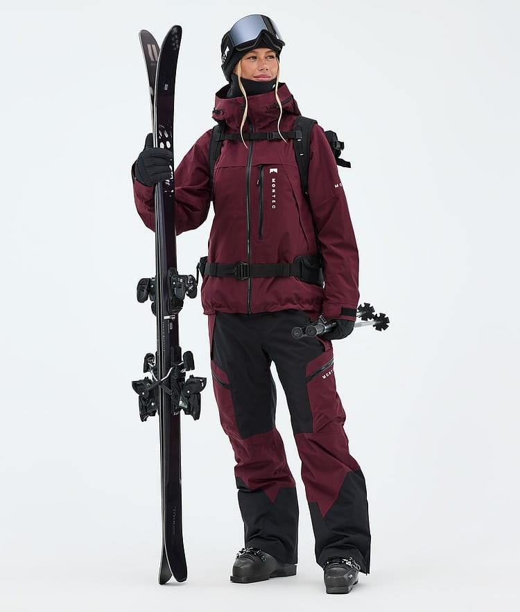 Montec Dozer W Skihose Damen Burgundy/Black, Image 2 of 7