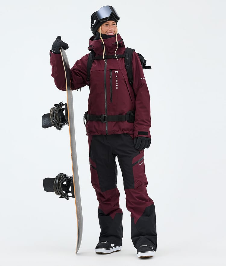 Montec Dozer W Snowboardhose Damen Burgundy/Black, Image 2 of 7
