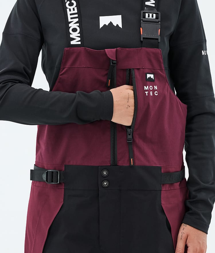 Montec Dozer W Snowboardhose Damen Burgundy/Black, Image 6 of 7